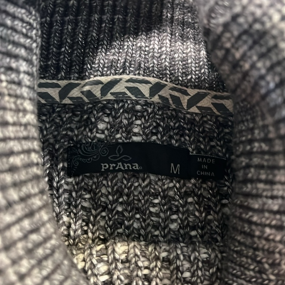 Prana - grey and white, “Abelle” tunic sweater, M, open weave - Picture 8 of 12
